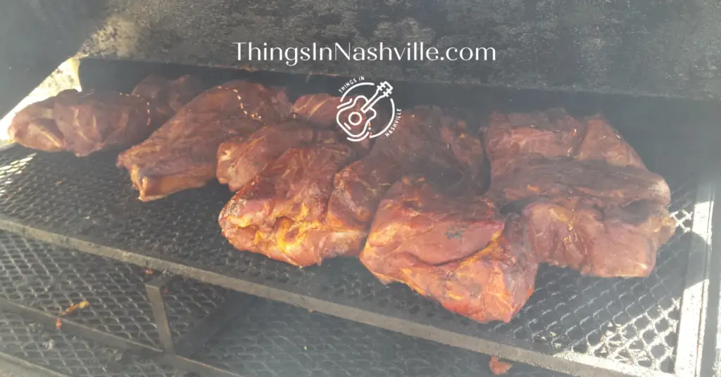Some Nashville BBQ Pork in the smoker