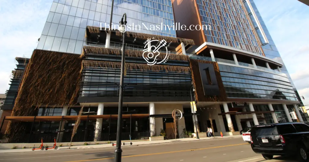 Nashville luxury hotels. 1 Hotel is fairly easy to spot. Look for what looks like fur on the outside.